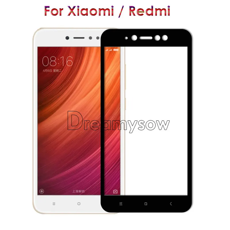 Dreamysow закаленное стекло для Xiaomi Mi 8Lite A1 5X Mi6 полное покрытие Redmi Note 4 Global 4X 4A 5A
