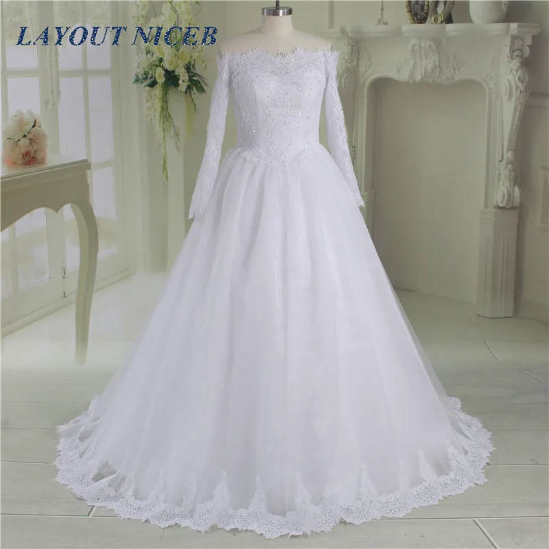 

Женское свадебное платье It's yiiya, белое кружевное платье трапециевидной формы с длинным рукавом на заказ на лето 2017