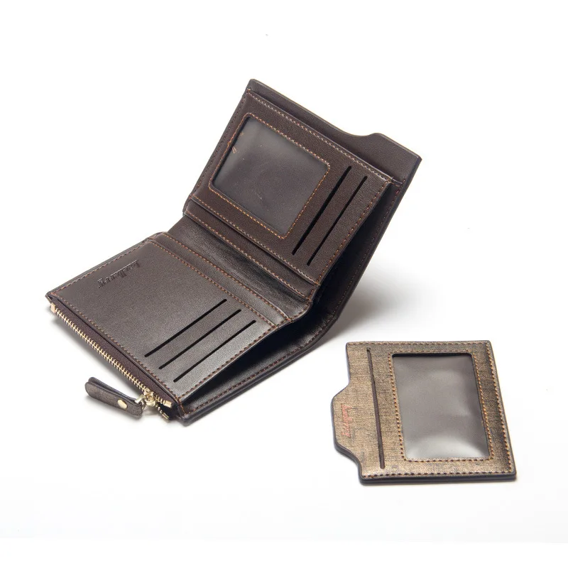 Новинка 2018 модные мужские кошельки двойной кошелек держатель для карт монет