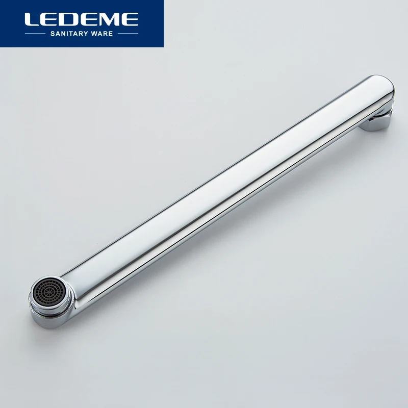 LEDEME Смеситель для ванны с длинным изливом 300мм. латунь Цвет: хром L2264