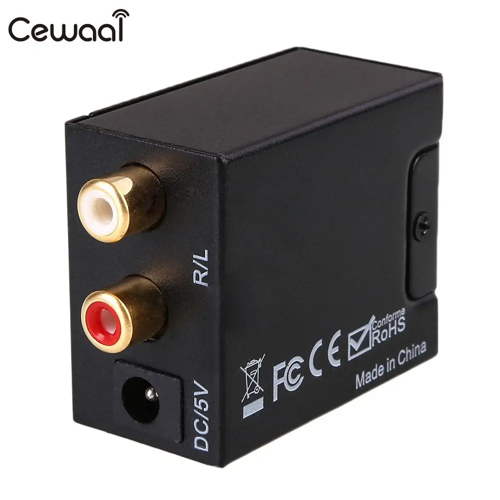 Цифровой коаксиальный аналоговый L/R аудио преобразователь адаптер USB кабель