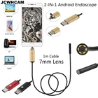 Водонепроницаемый USB-эндоскоп JCWHCAM с объективом 7 мм, кабель 1 м