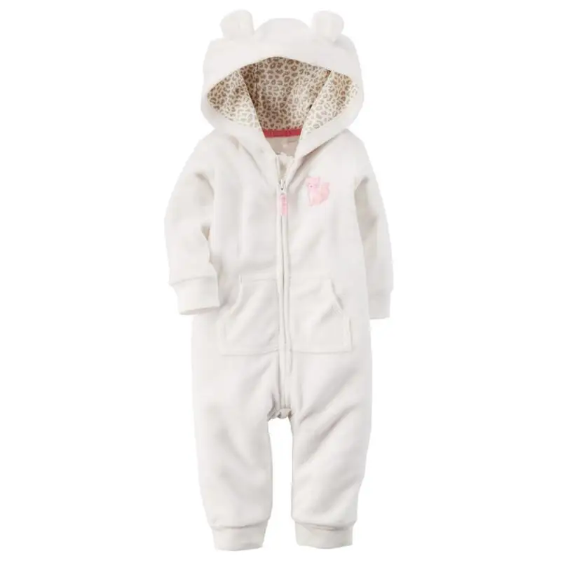 Y01-X321 Children kid's boys girls Clothing long sleeve outdoor winter warmer baby romper Hooded Fleece hooded zipper 1pcs | Детская