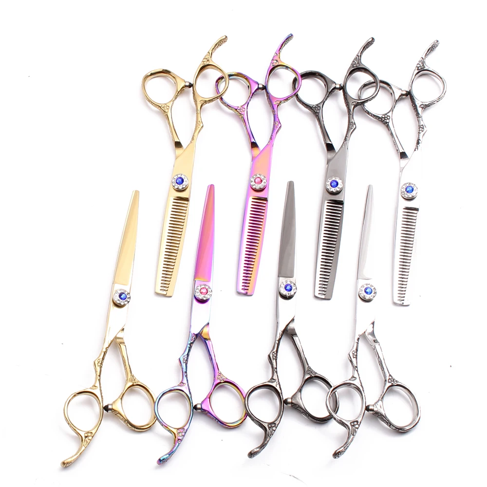 50Pcs Left Hand 5.5&quot Customized Logo 440C Wholesale Hairdresser's Scissors Thinning Shears Cutting Hair C8002 | Красота и