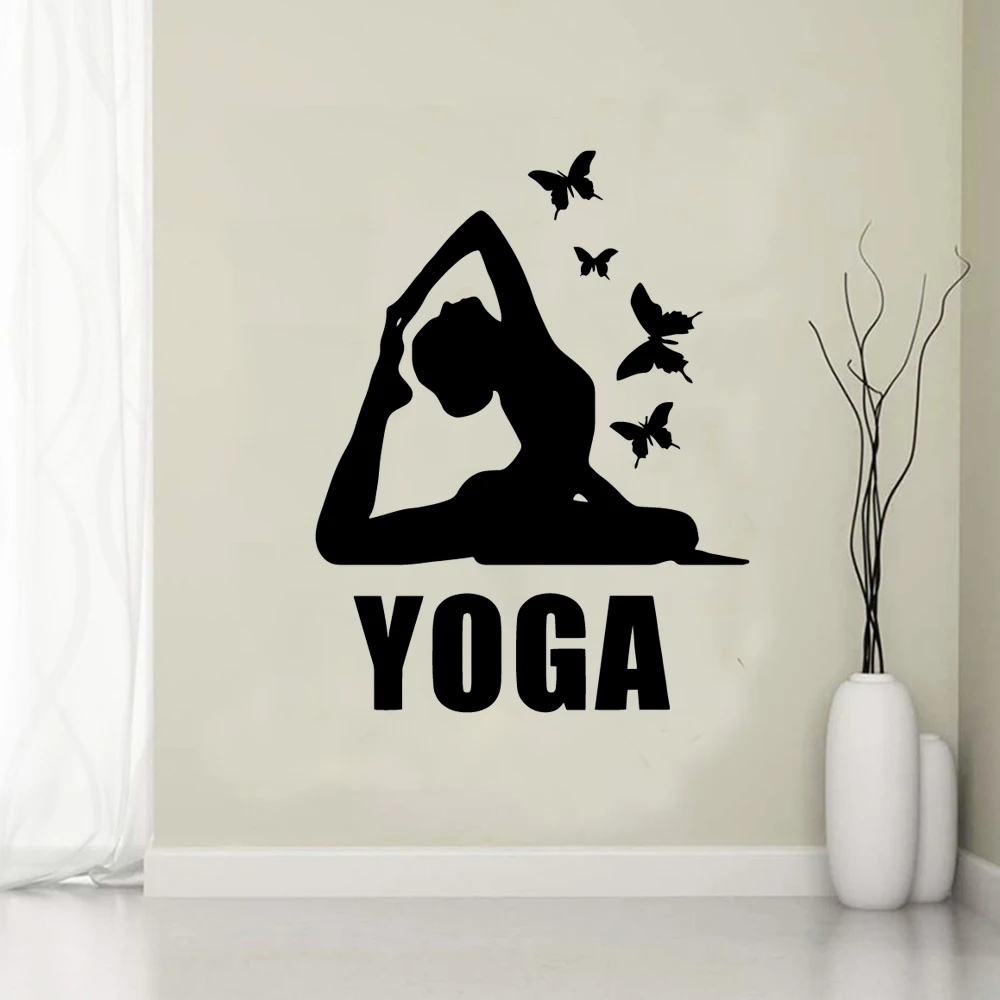 

Diy yoga Wall Stickers Personalized Creative Nursery Room Decor Wall Art MURAL Drop Shipping