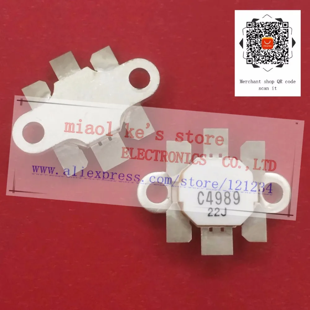 100% оригинал: 2SC4989 C4989 [12,5 в-35 В 20A 65 Вт 520 МГц фотоэлемент] Оригинальный радиочастотный силовой транзистор