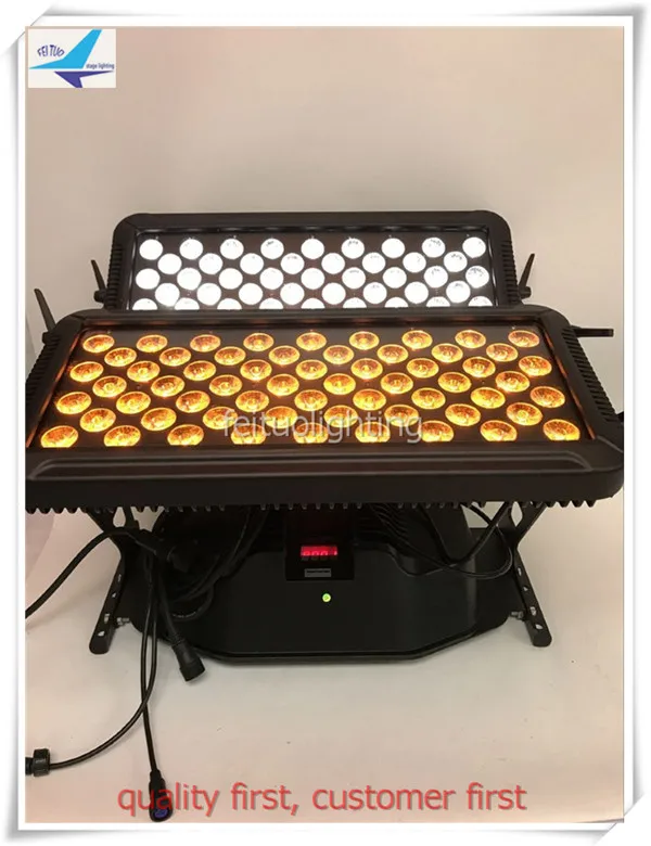 2 шт. + Flycase Высокая мощность 6в1 Rgbwa Uv Led настенная шайба наружная 120x18 Вт Город Цвет