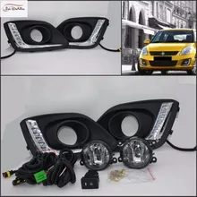 Светодиодные дневные Противотуманные фары JanDeNing DRL для SUZUKI SWIFT 2014