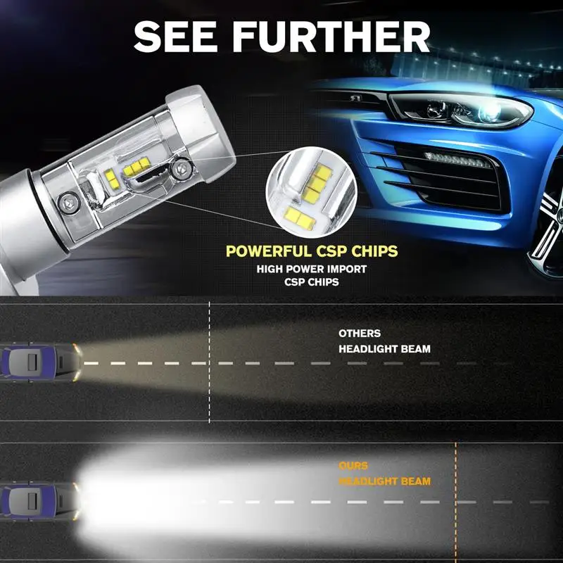 Oslamp X3 серия 50 Вт Hi Lo Beam H4 светодиодный фонарь для автомобильных фар 6000лм