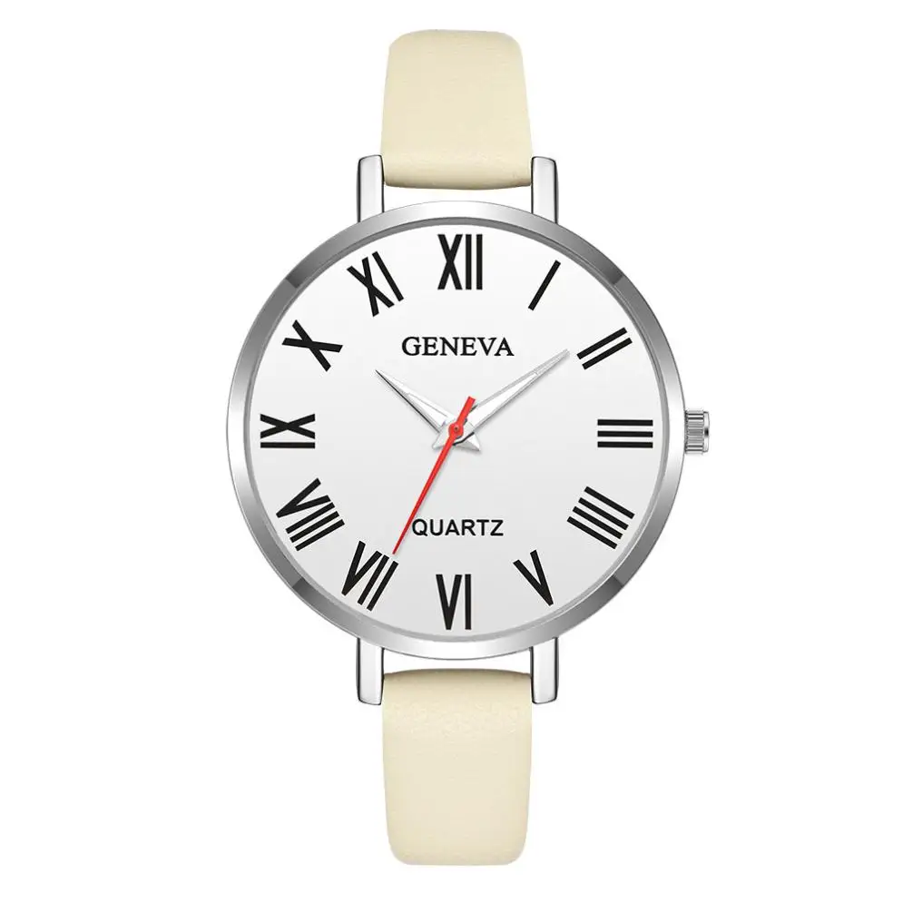 Модные женские и мужские часы из сплава с датой чехол синтетической кожи