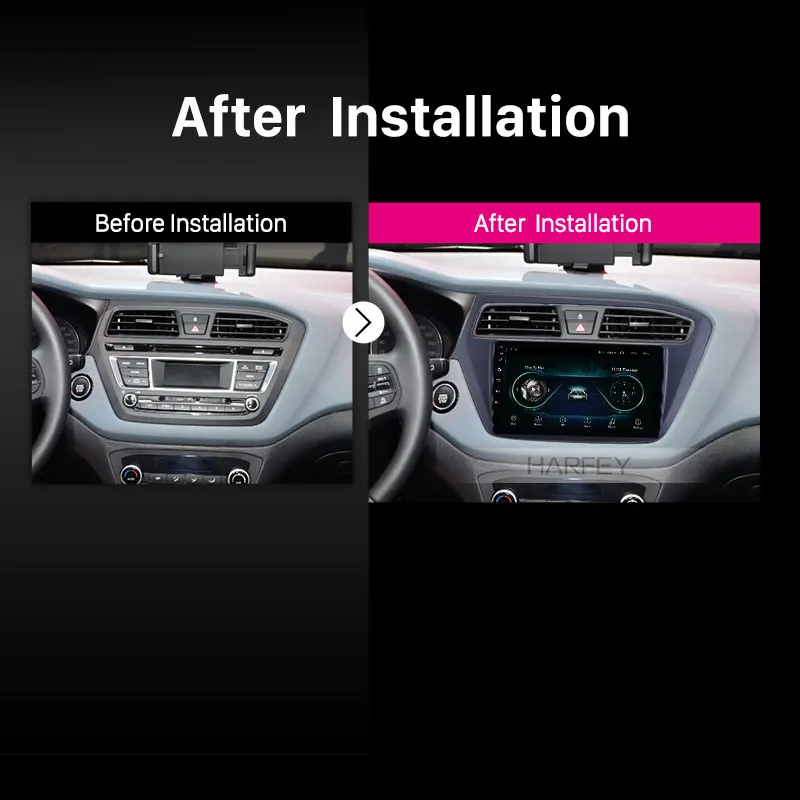 Harfey Android 8 1 сенсорный экран 9 дюймов gps Navi автомобильное радио головное устройство