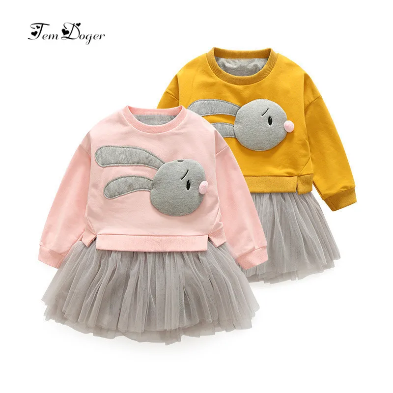 Женский осенний костюм с кроличьими утепленными свитерами и длинными