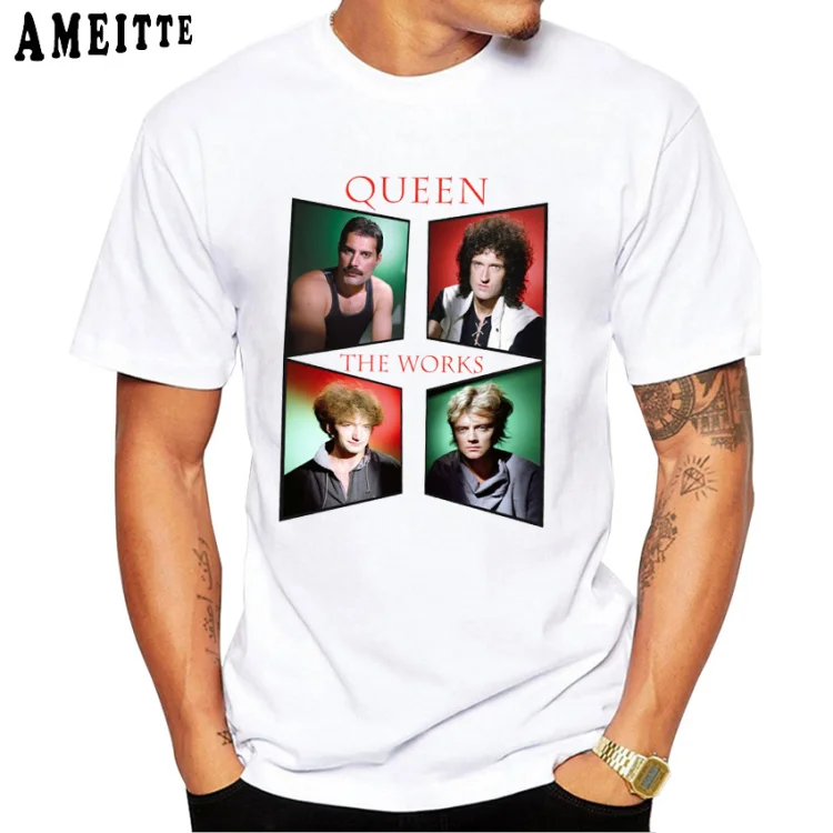 Футболка Freddie Mercury The queen Band Art, Мужская Хип-Хоп Ретро Рок хипстерская футболка, винтажные повседневные топы для мальчиков в стиле Харадзюку, Мужские футболки в стиле панк