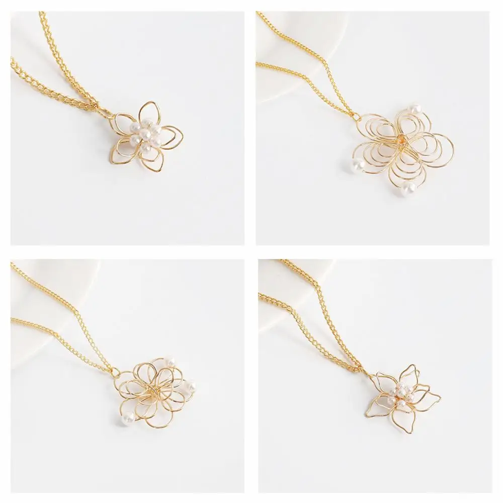 Новые бусины с жемчужинами и ажурным перламутром из золотой проволоки подвески