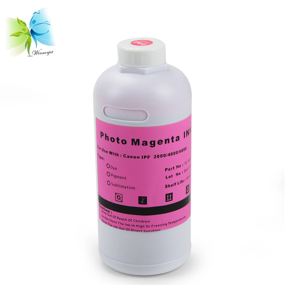 Winnerjet 12 цветных пигментных чернил для принтера Canon imagePROGRAF pro 500|pigment ink|ink for canonink printer