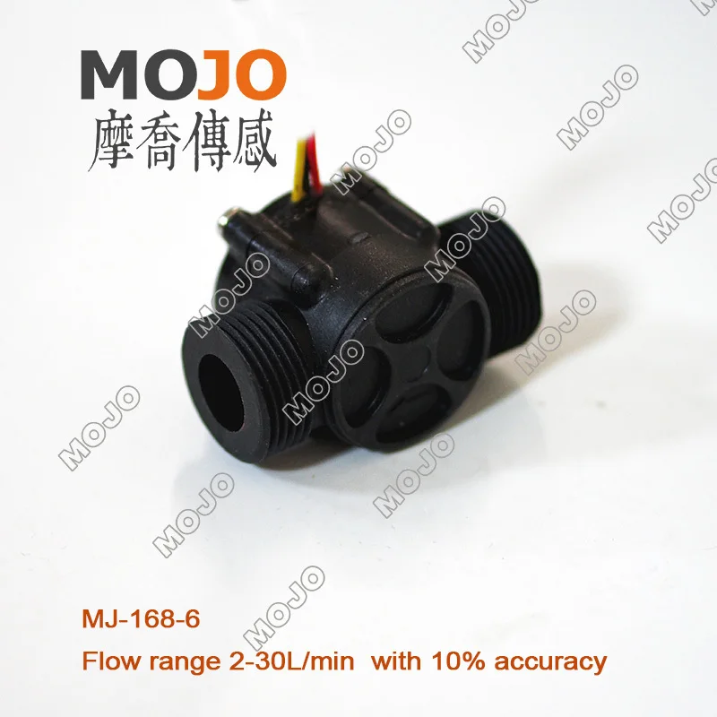 

Hall flow sensor MJ-168-6 Flow range:2-30L/min 3/4" Intelligent water dispenser 5pcs/lot