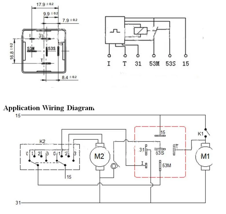 Yc3504 6 pin 12V автомобильное реле для автомобильного прерывистого стеклоочистителя