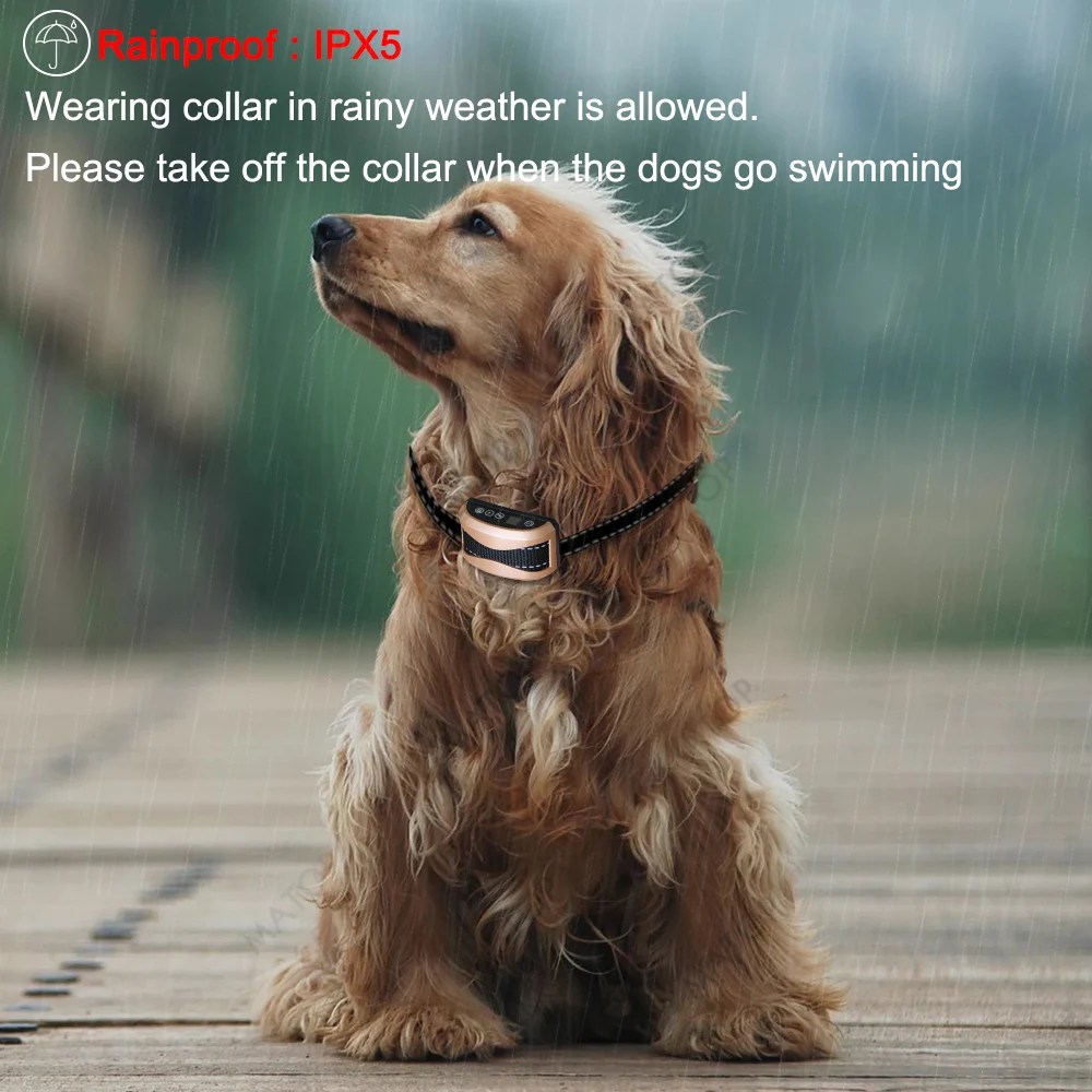 Ультразвуковой ошейник для собак антилай вибрирующий нейлоновый