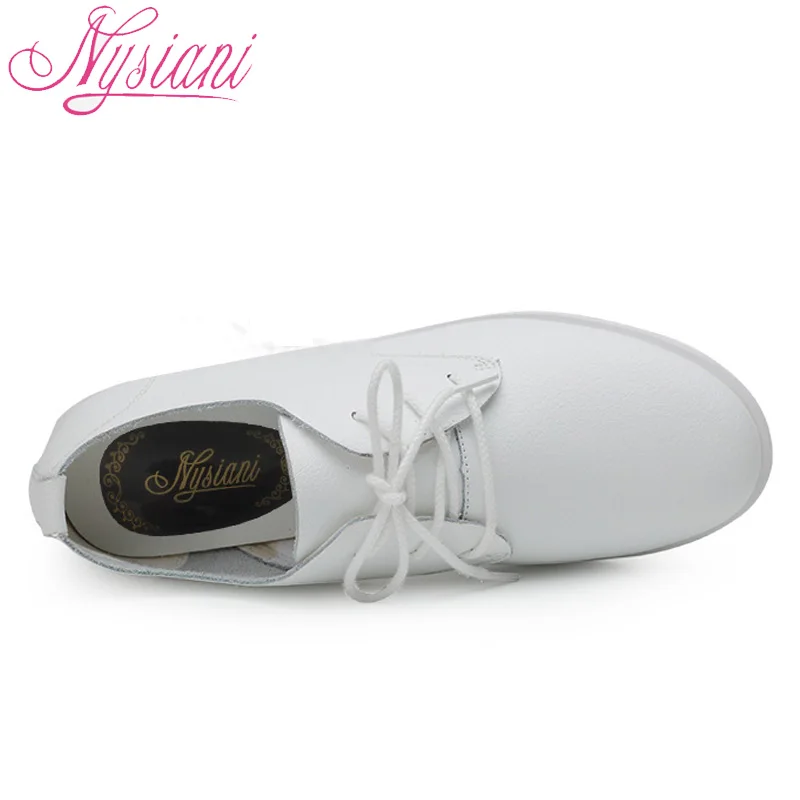 Nysiani Повседневная кожаная обувь 2017 женская сезон: весна–лето Разделение дышащей