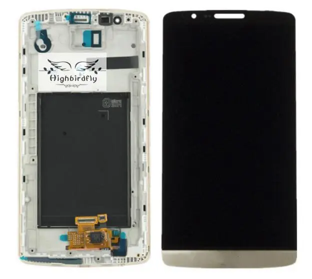ЖК-дисплей + сенсорный экран дигитайзер рамка в сборе для LG G3 D850 D855 Pantalla Замена