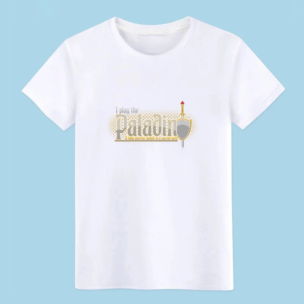 Paladin tableto p class pen and paper dnd nerd geek футболка на заказ с коротким рукавом S XXXL одежда