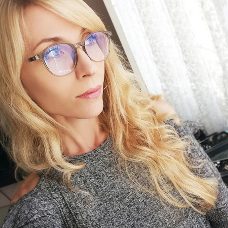 

2018New man Glasses Optical Frames Women Round Glasses Frame Clear lens Eyeware For Anti Blue Rays Computer Gaming Goggles
