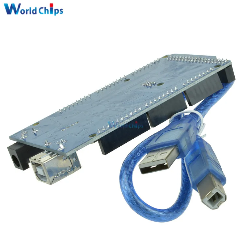 Один комплект MEGA 2560 R3 ATmega2560 AVR USB плата + W5100 кабель для Arduino MEGA2560 5V Заменить