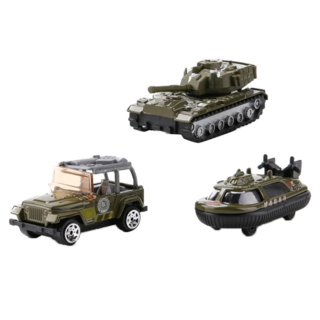 3 шт. Jeep автомобиль полиция подводная лодка военная модель игрушечный солдат
