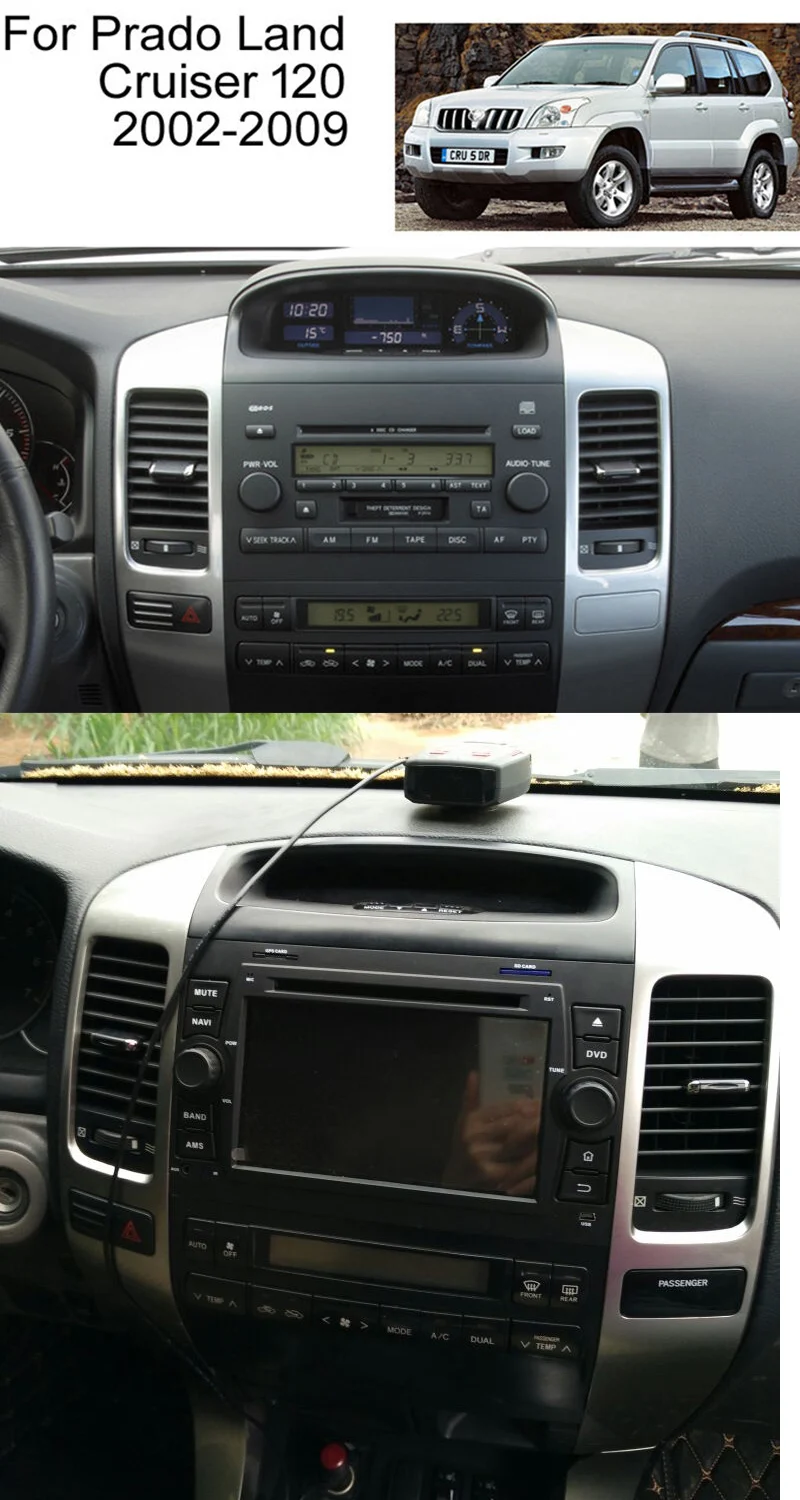 PX5 Android 9,0 Автомобильный gps Радио мультимедийный плеер для toyota Prado 120 2006-2010 с wifi usb 4+ 32GB авто стерео