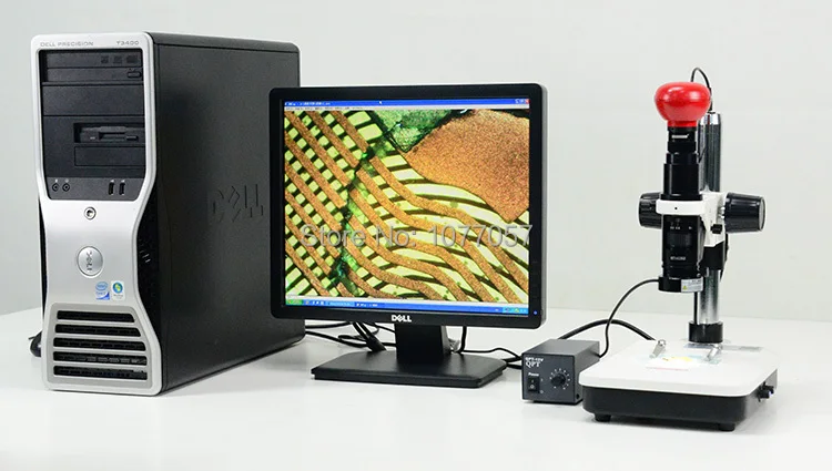 

Best Sale,5.0M/19x-135x Digital Mono Zoom video Microscope lens + Stand +USB2.0 camera + top and bottom LED ringlight