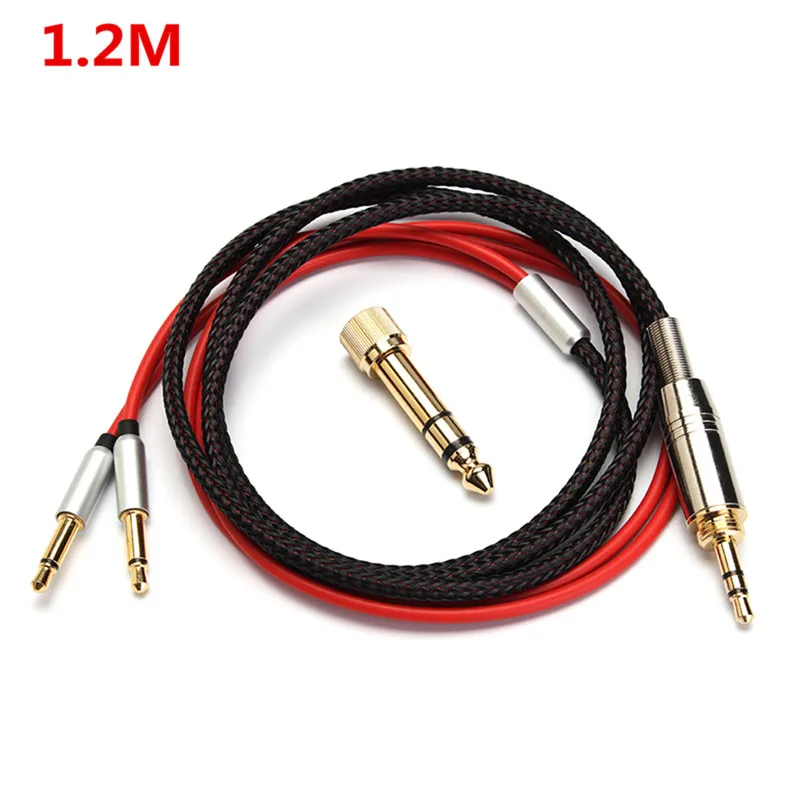 Сменный аудиокабель LEORY для наушников Meze 99 classic/Focal Elear красный кабель 1 2|cable for
