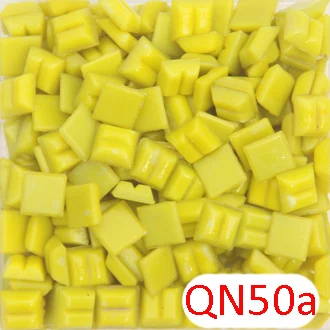 QN50a 200 г/280 шт 10X10 мм 3/8 дюймов оранжевая Серия без точек кварцевая мозаика хобби, Мини Свободные кварцевые стеклянные детали, мозаика tessera - Цвет: QN50a
