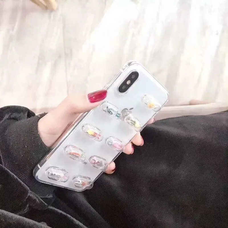 DISCASE стильный Забавный 3D чехол для телефона iphone XS XR Max X 7 8 6 6s plus прозрачный мягкий