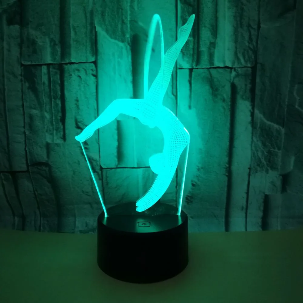 Новинка светодиодные 3d светильники Luminaria De Mesa милые 7 цветов 3D лампы