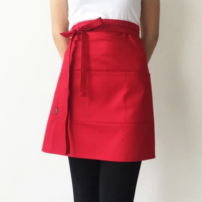 B Новые женские фартуки от высокой моды для мужчин, японские кухонные короткие фартуки, простые противообрастающие кухонные фартук для готовки, логотип с принтом - Цвет: B