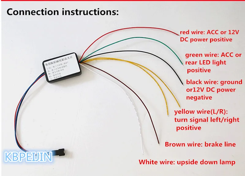 Аксессуары светодиодный светильник для динамической ленты багажника задний