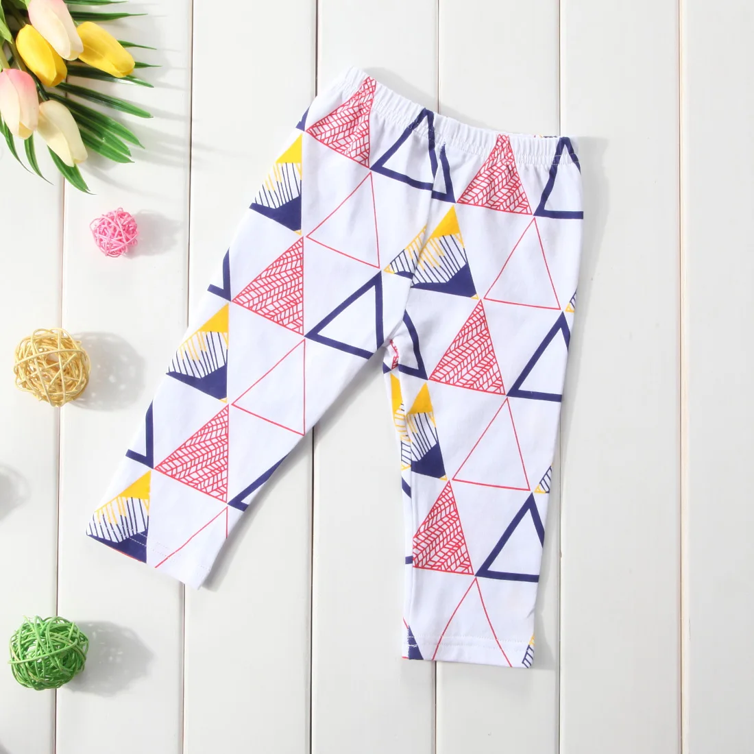 Милые рождественские детские штаны брюки леггинсы хлопковые шаровары с принтом