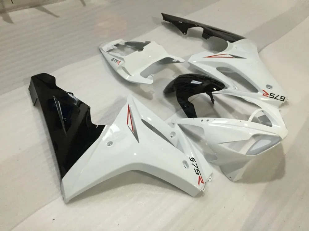 Литья под давлением обтекатель комплект для Daytona 675 05 06 07 08 Daytona675 2005 2006 2007 2008 Белый