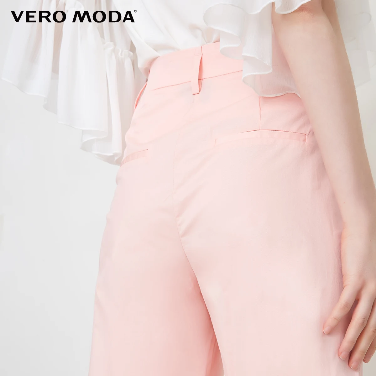 Vero Moda 2019 весна лето новые хлопковые повседневные укороченные брюки | 318250520