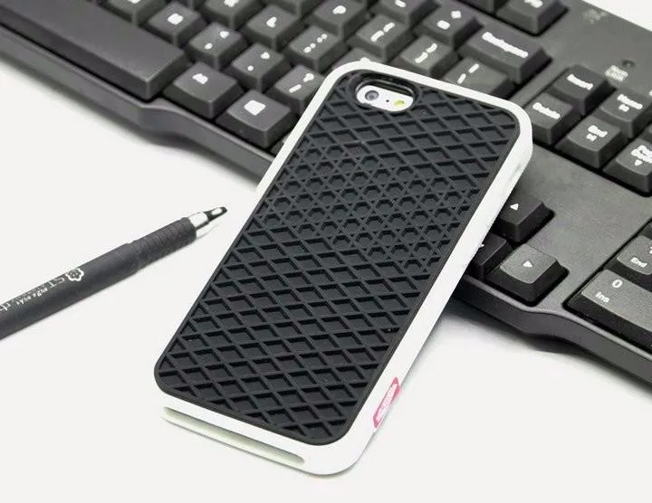 Black White Вафельный брендовый мягкий силиконовый резиновый чехол для iphone 11 Pro Max 5S 6 6S 7 8 Plus XS Max XR чехол для телефона задняя крышка - Цвет: Black White