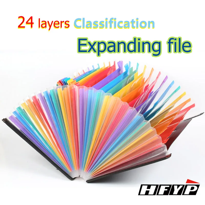 HFYP H 58 24 слоя расширяющийся файловый кошелек папка для документов А4 бумага
