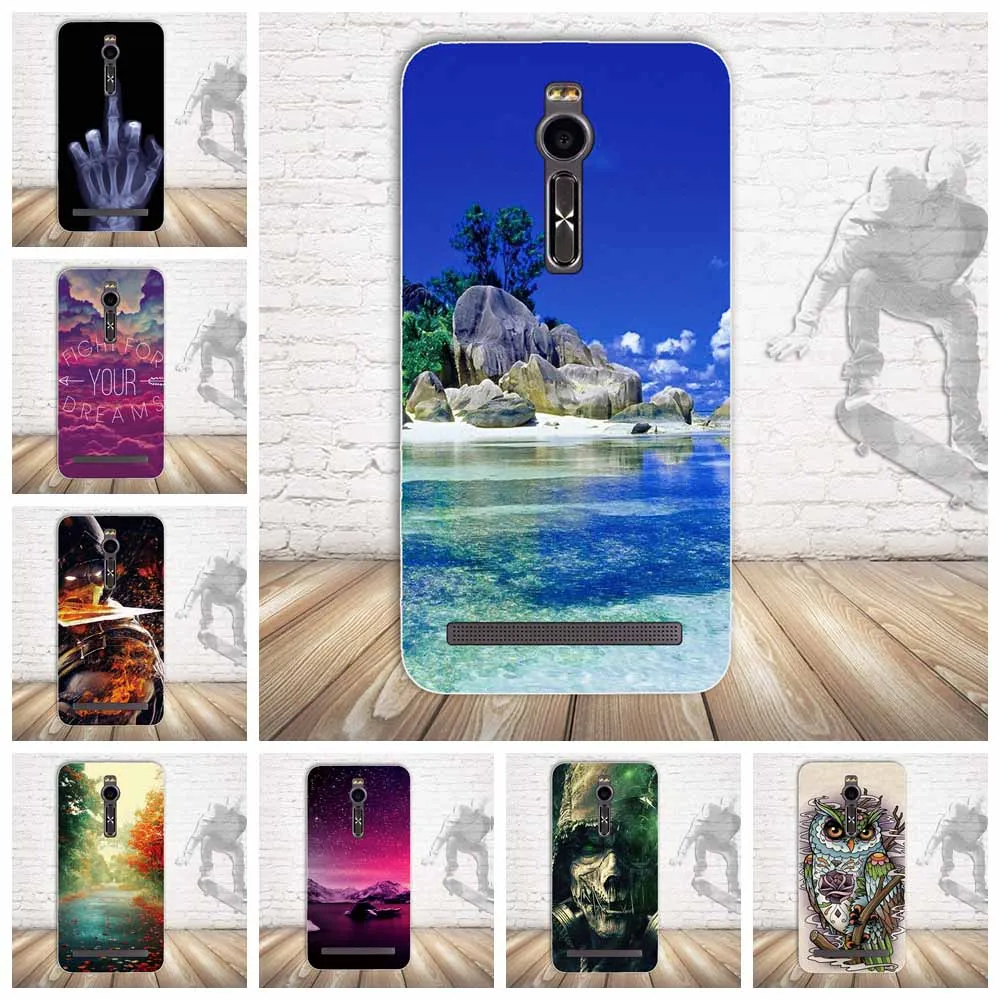 Чехол для ASUS Zenfone 2 ZE551ML ZE550ML 5 '' силиконовый чехол из ТПУ задняя крышка 3D милый