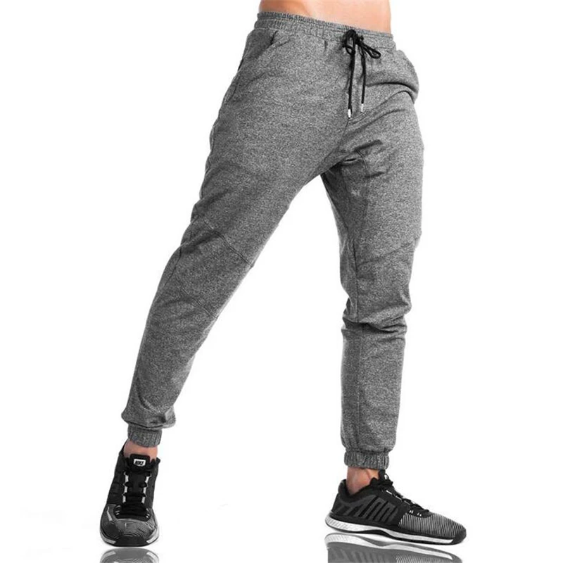 

Brand 2020 Autumn New Fashion Thin Slim Fit Gyms Pants Men Joggers Casual Sweat Trouser Bodybuilding Fitness Sweatpants