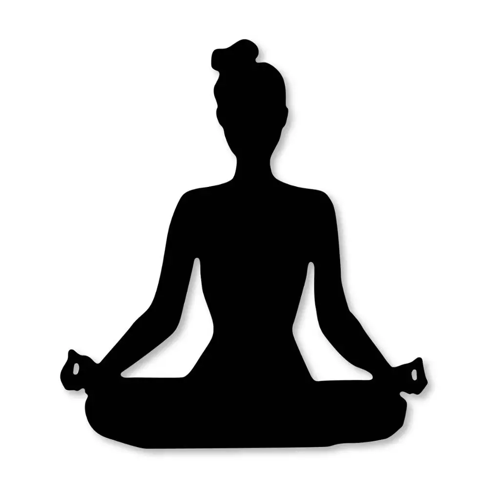 Силуэт для йоги женские металлические резные штампы DIY скрапбукинга тиснение
