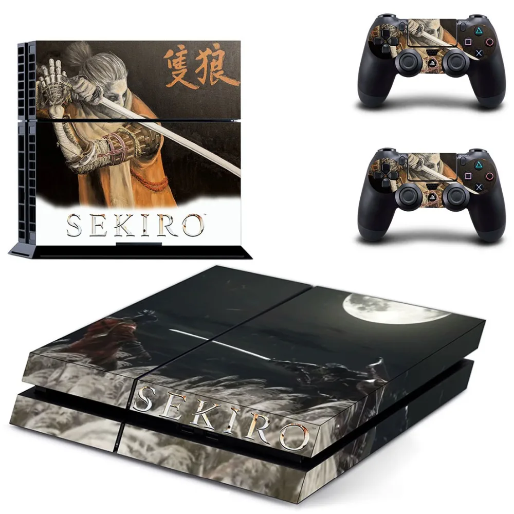 Sekiro тени для век под давлением дважды PS4 кожи Стикеры наклейка Sony Игровые