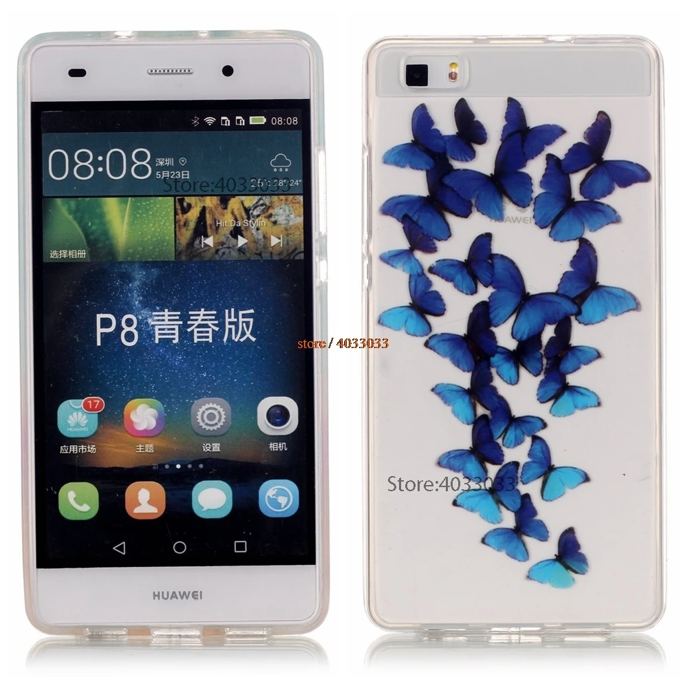 ТПУ Мягкая силиконовая Тонкий чехол для huawei P8 Lite ALE L02 L21 L23 Телефон оснащен P8Lite ALE-L02
