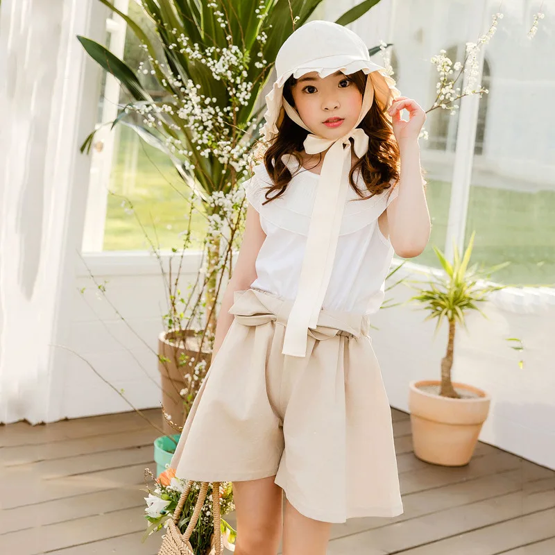 Простые комплекты в китайском стиле из 2 предметов пляжная одежда для