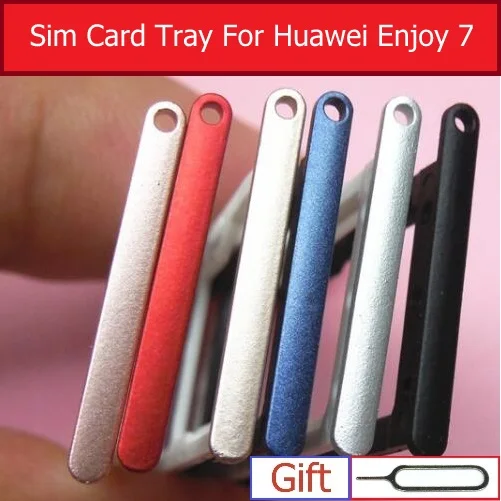 Подлинный металлический лоток для карт памяти и sim-карты Huawei Enjoy 7 SLA-AL00 слот sim-карт