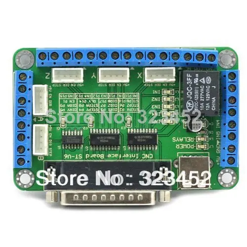 Бесплатная доставка! ЧПУ 5 осевой контроллер шагового двигателя mach3 фотоплата +