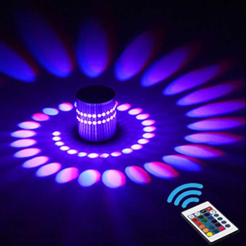 Современный светодиодный настенный светильник 3 Вт RGB AC85-265V настенные украшения